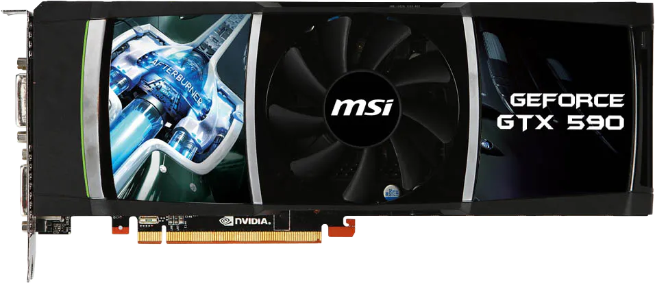 MSI GeForce GTX 590 - Front