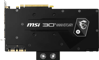 MSI GeForce GTX 1080 30th Anniversary - Rear