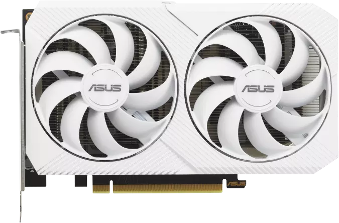 Asus Dual GeForce RTX 3060 White OC Edition - Front