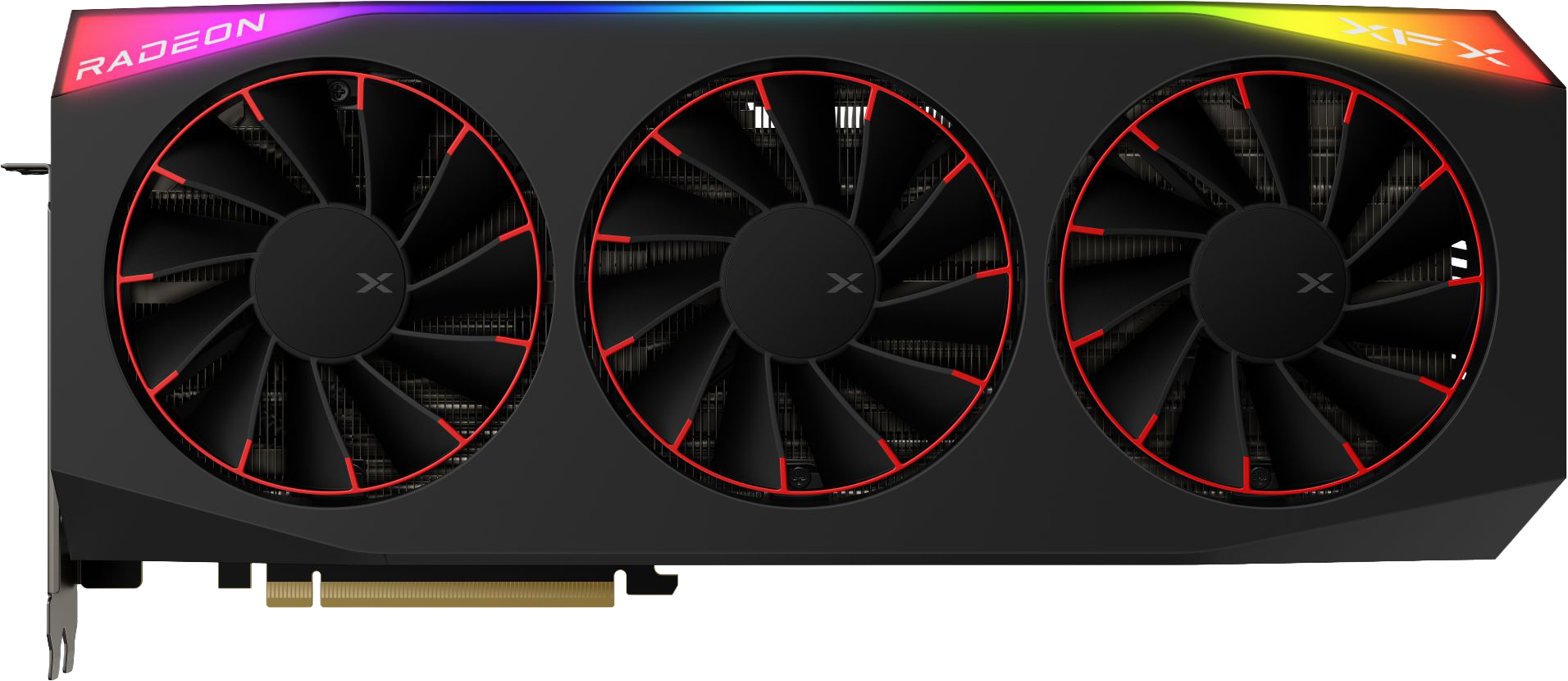 XFX Mercury AMD Radeon RX 9070XT OC Magnetic Air Edition with RGB - Front