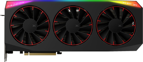 XFX Mercury AMD Radeon RX 9070XT OC Magnetic Air Edition with RGB - Front
