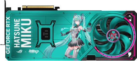 Asus ROG Astral GeForce RTX 5080 OC HATSUNE MIKU EDITION - Rear
