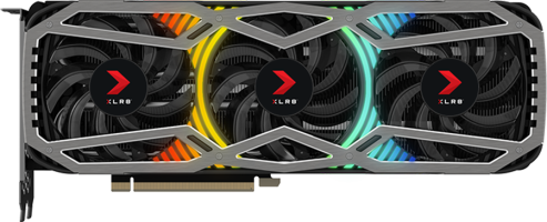PNY GeForce RTX 3070 XLR8 Gaming REVEL EPIC-X RGB Triple Fan Edition - Front