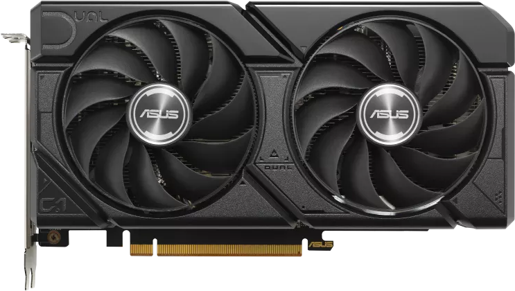 Asus Dual Radeon RX 7600 EVO OC Edition - Front