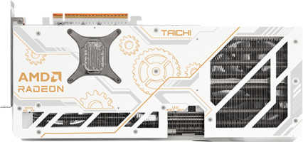 ASRock Radeon RX 9070 XT Taichi White OC - Rear