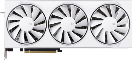XFX Swift AMD Radeon RX 9070XT White Triple Fan Gaming Edition - Front