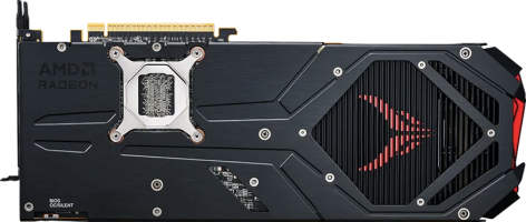 PowerColor Red Devil AMD Radeon RX 9070 XT Backplate Special Edition - Rear