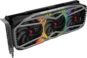 PNY GeForce RTX 3070 XLR8 Gaming REVEL EPIC-X RGB Triple Fan Edition - Side