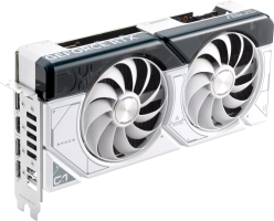 Asus Dual GeForce RTX 4070 SUPER White OC Edition - Side