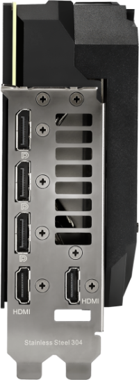 Asus ROG Strix GeForce RTX 3080 - Outputs