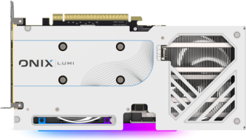 ONIX LUMI Intel Arc B580 OC - Rear
