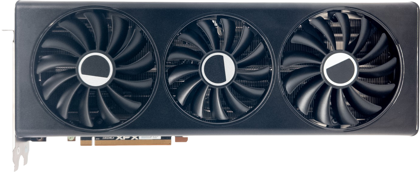 XFX Speedster QICK 319 Radeon RX 7700 XT Black Edition - Front
