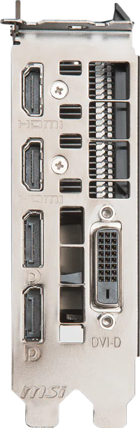 MSI GeForce GTX 1060 AERO ITX 3G OC - Outputs