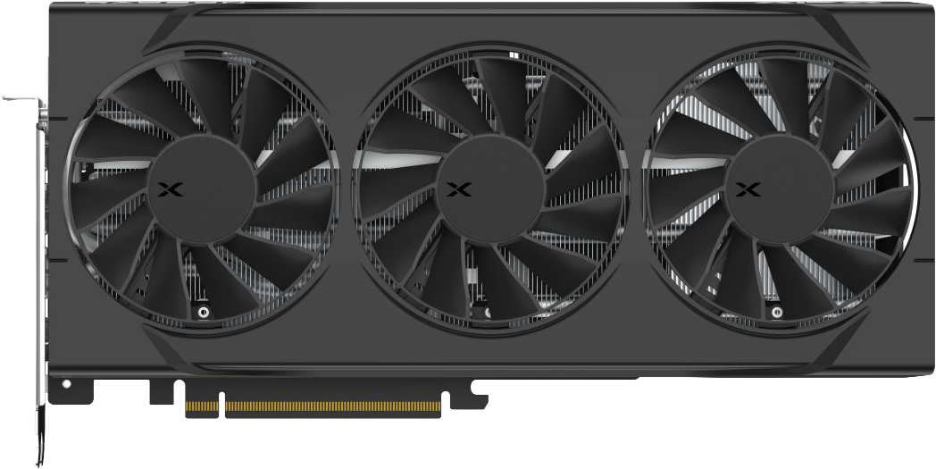XFX Swift AMD Radeon RX 9070 OC Triple 90mm Fan Gaming Edition - Front