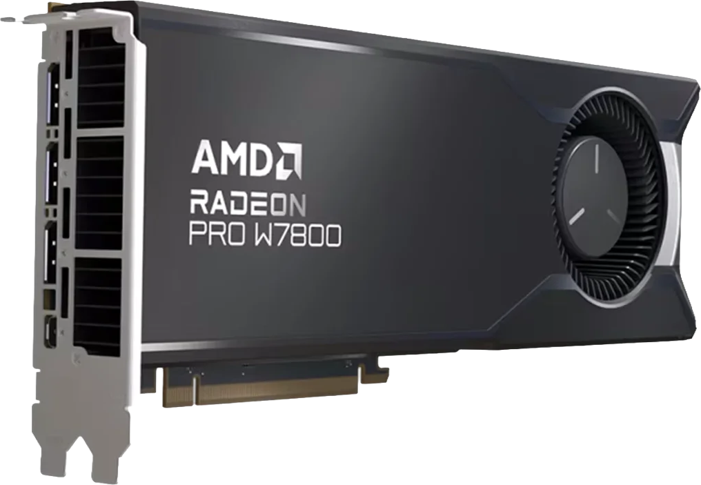 AMD Radeon PRO W7800 - Front