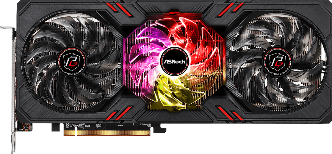 ASRock RX 7600 Phantom Gaming OC - Front