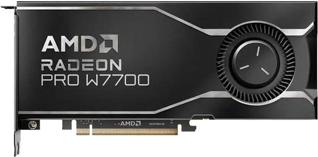AMD Radeon PRO W7700 - Front