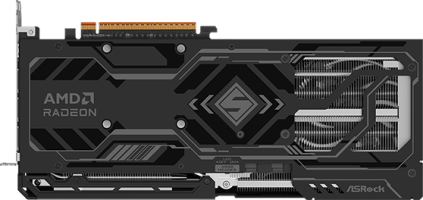 ASRock AMD Radeon RX 9070 GRE Steel Legend Dark OC - Rear