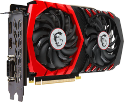 MSI GeForce GTX 1050 Ti GAMING X - Side