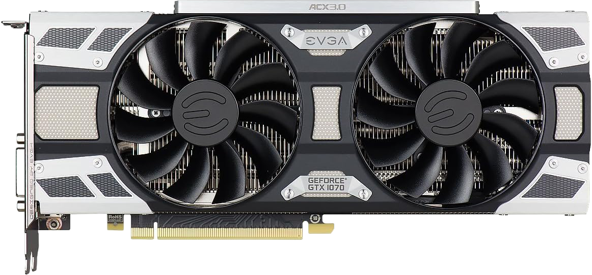EVGA GeForce GTX 1070 SC - Front
