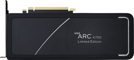 Intel Arc A750 - Front