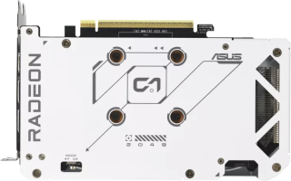 Asus Dual Radeon RX 9060 XT White Edition - Rear