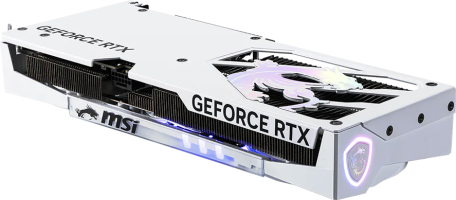 MSI GeForce RTX 5060 Ti GAMING TRIO WHITE - Side