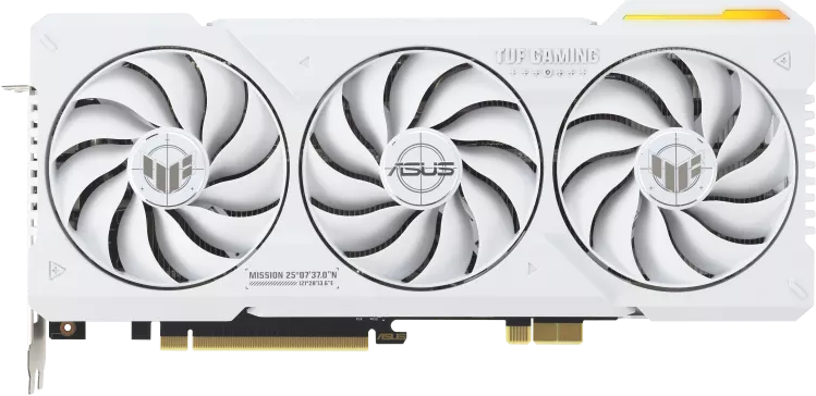 Asus TUF Gaming GeForce RTX 4070 Ti SUPER BTF White OC Edition - Front