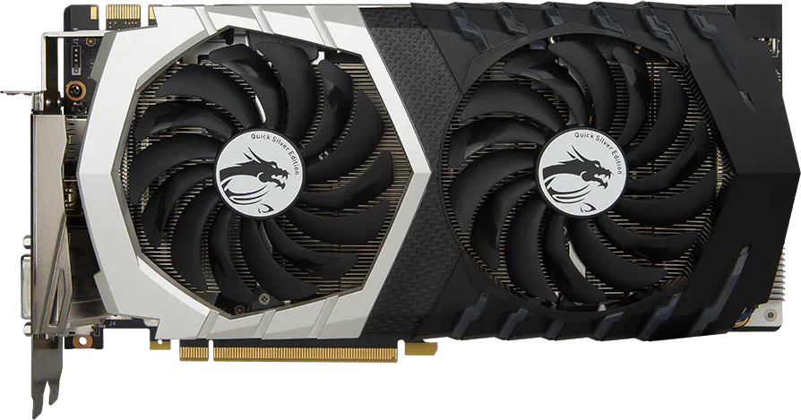 MSI GeForce GTX 1070 Quick Silver OC - Front