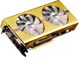 Sapphire NITRO + RX 590 8GB AMD 50 Gold Edition - Side