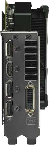 Asus ROG Matrix GTX 980 Ti - Outputs