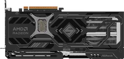 ASRock Radeon RX 9070 XT Steel Legend Dark - Rear