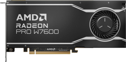AMD Radeon PRO W7600 - Front