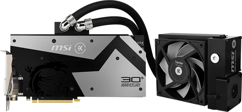 MSI GeForce GTX 1080 30th Anniversary - Front