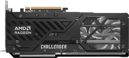 ASRock Radeon RX 9060 XT Challenger Pro 16GB OC - Rear