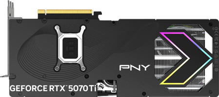 PNY GeForce RTX 5070 Ti EPIC-X RGB Overclocked Triple Fan Plus - Rear