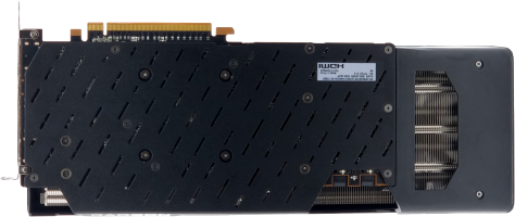 XFX Speedster QICK 319 Radeon RX 7700 XT Black Edition - Rear