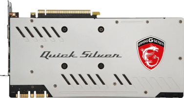 MSI GeForce GTX 1070 Quick Silver OC - Rear