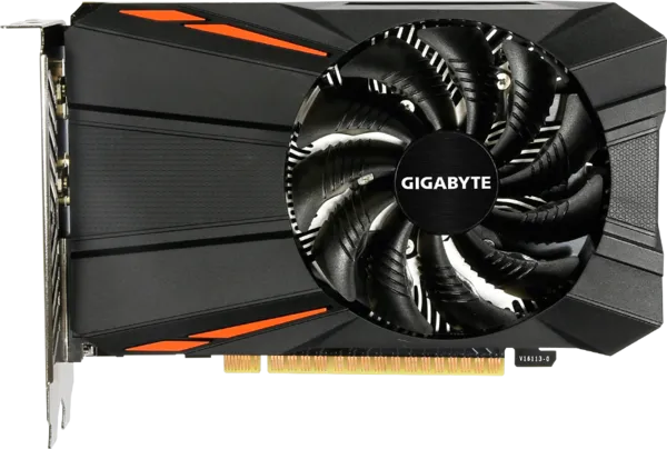 Gigabyte GeForce GTX 1050 Ti D5 - Front