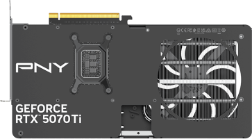 PNY GeForce RTX 5070 Ti Slim Dual Fan Overclocked - Rear