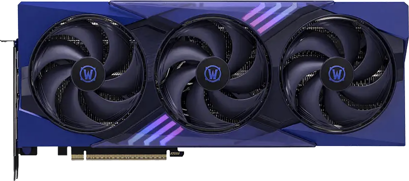MSI GeForce RTX 5070 World of Warcraft MIDNIGHT VOID EDITION OC - Front