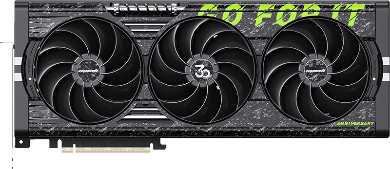 Manli 30th Anniversary Edition GeForce RTX 5080 OC - Front