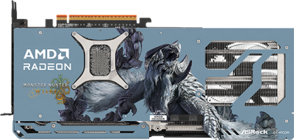 ASRock Radeon RX 9070 XT Monster Hunter Wilds Edition - Rear