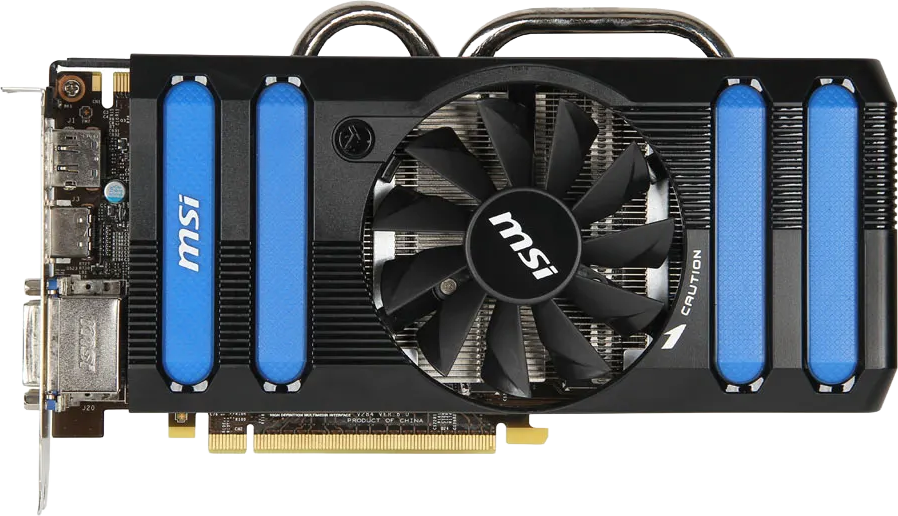 MSI GeForce GTX 660 Ti - Front